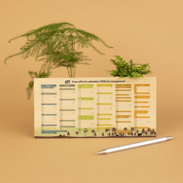 calendrier en bois