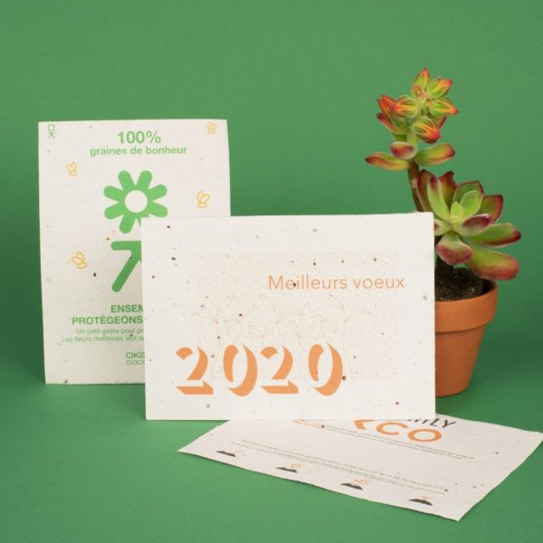 Carte à faire germer personnalisable