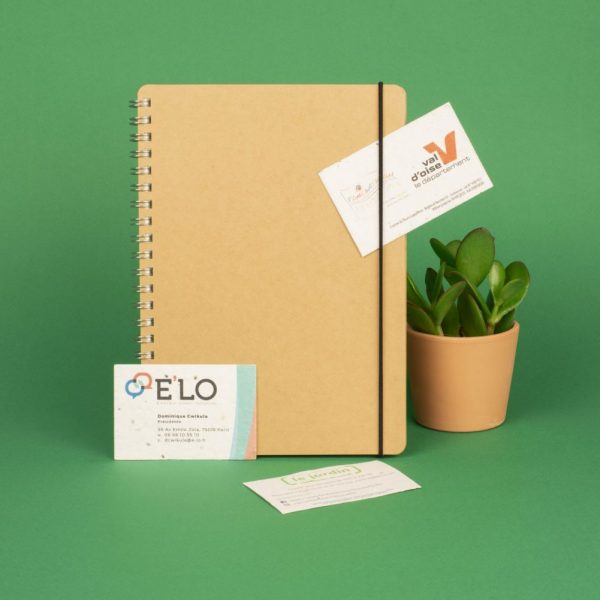 Carte de visite à faire germer personnalisable