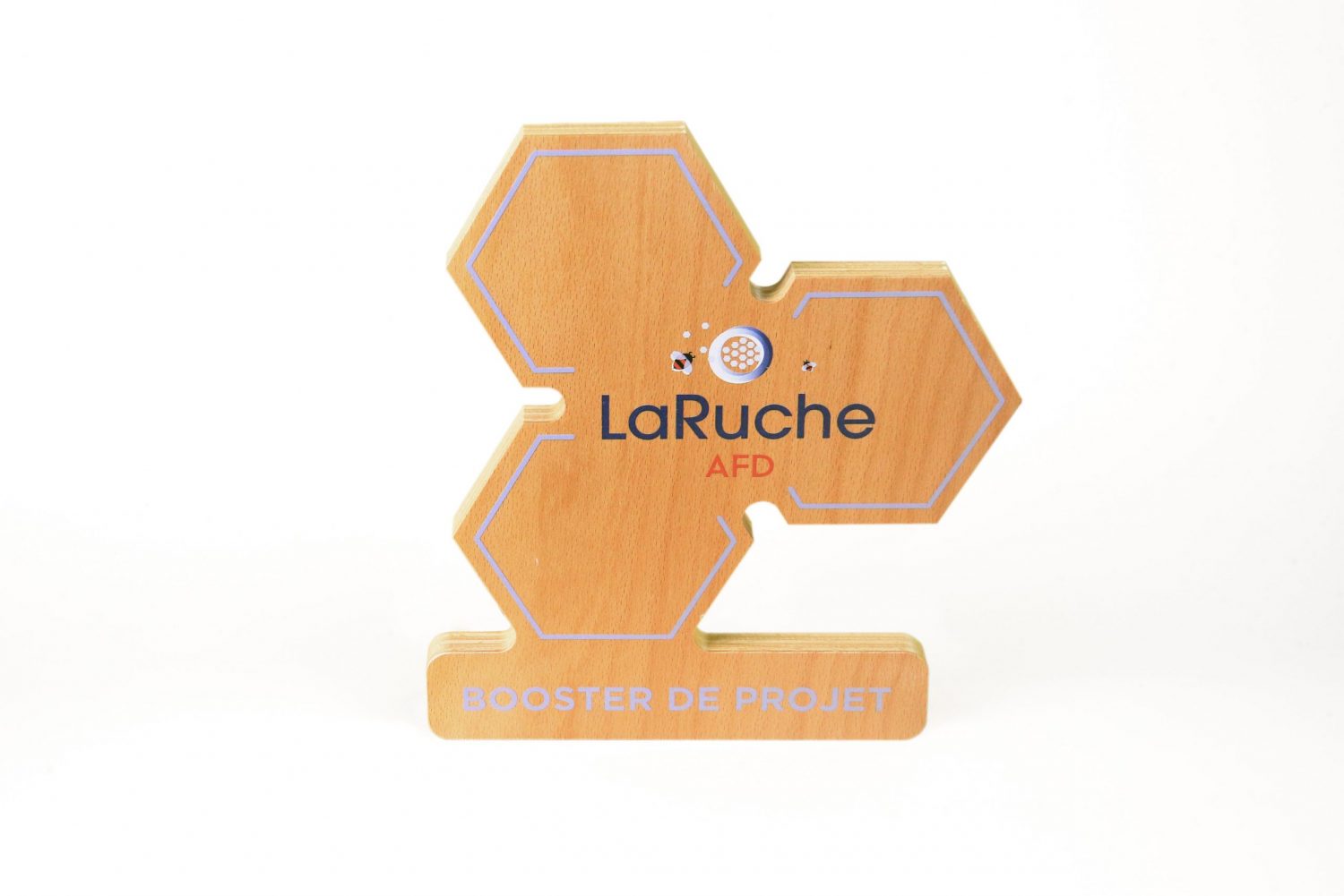Trophée en bois alvéole