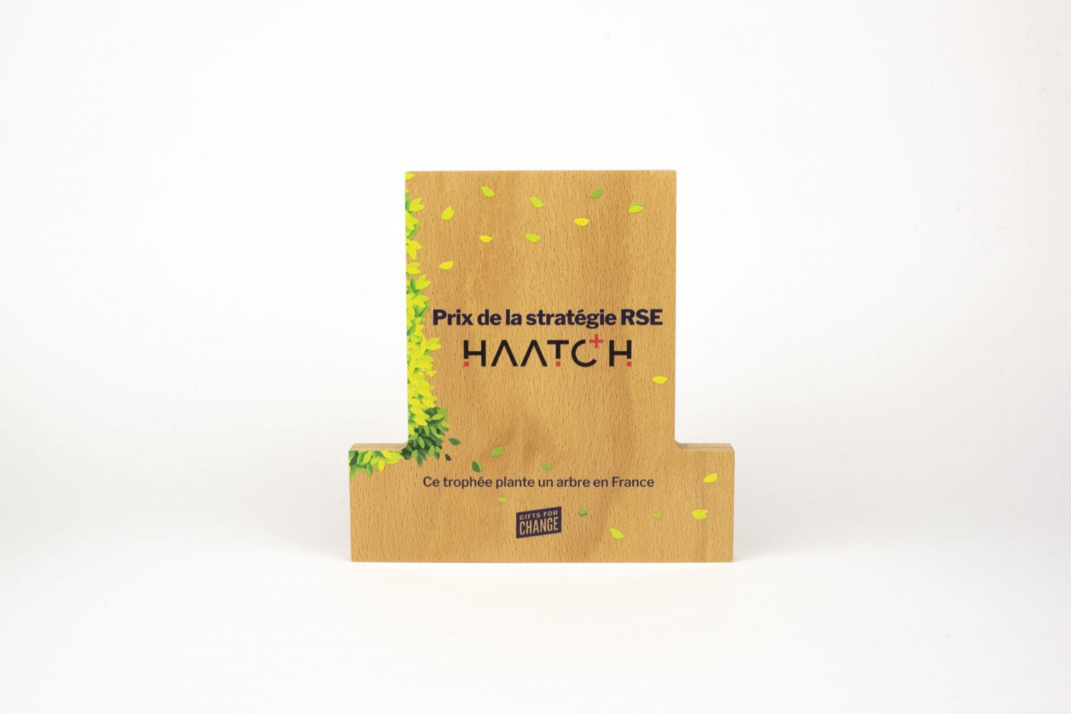 Trophée en bois carré personnalisable