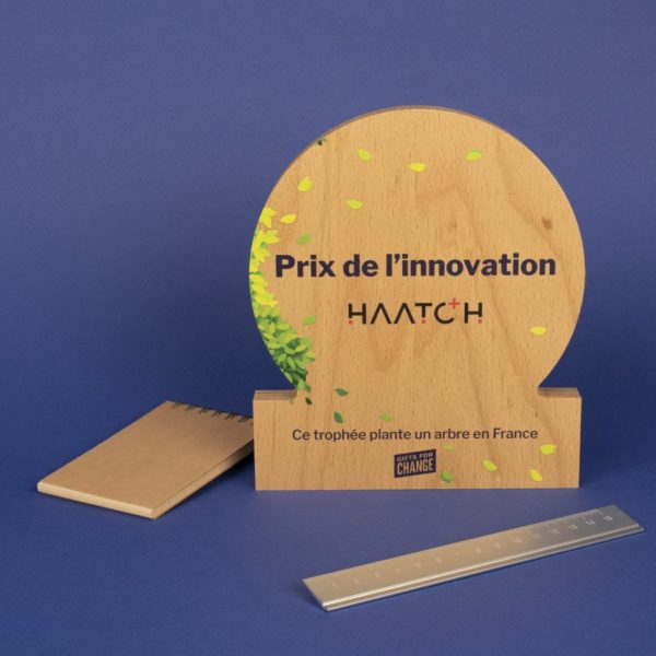 Trophée en bois disque personnalisable