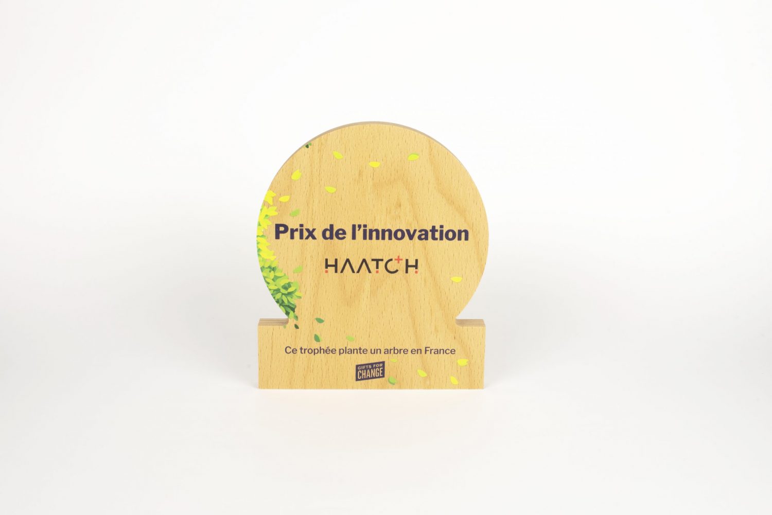 Trophée en bois disque personnalisable