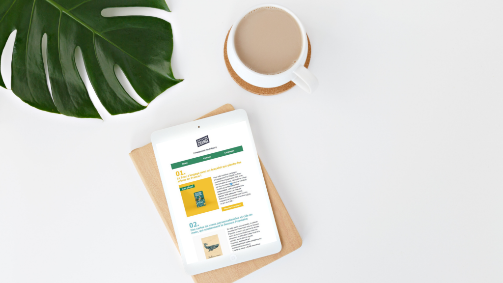 Newsletter gifts for change