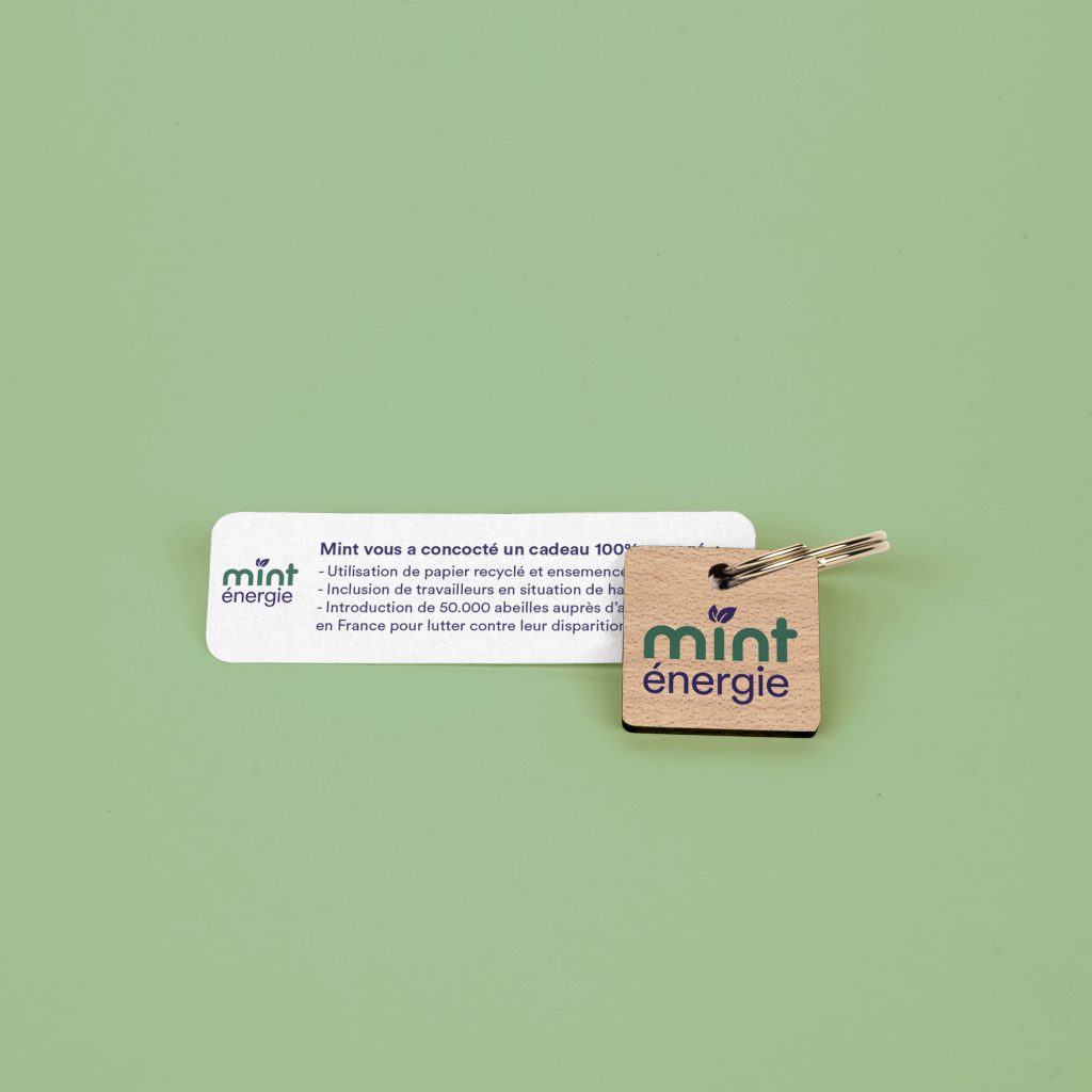 Porte clés en bois solidaire